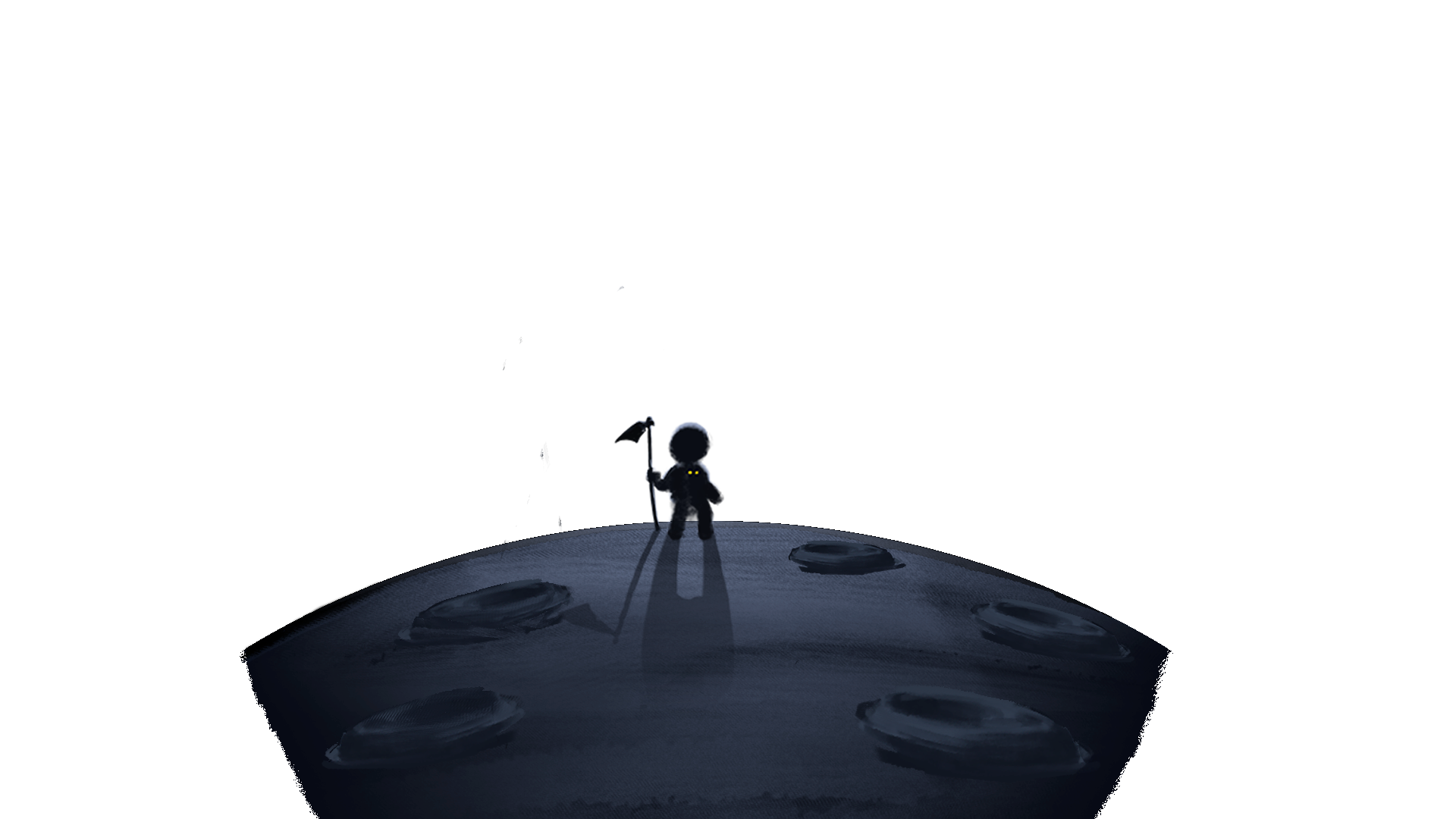 Astronaut at Moon background image